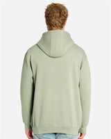 Pretreated Lane Seven LS19001 Unisex Heavyweight Hoodie Sweatshirt - Matcha - On Model - Back