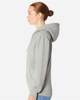 Pretreated Lane Seven LS19001 Unisex Heavyweight Hoodie Sweatshirt - Moondust - On Model - Side