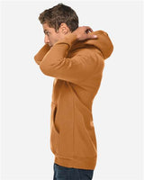 Pretreated Lane Seven LS19001 Unisex Heavyweight Hoodie Sweatshirt - Meerkat - On Model - Side