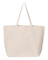 Pretreated OAD OAD108 Jumbo Tote - Natural - Back