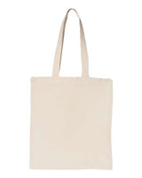 Pretreated OAD OAD117 Large Canvas Tote - Natural - Back