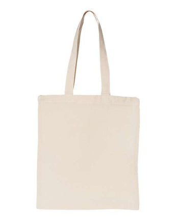 Pretreated OAD OAD117 Large Canvas Tote - Natural - Back