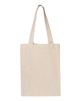 Pretreated Q-Tees Q1000 12L Gussetted Shopping Bag - Natural