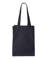 Pretreated Q-Tees Q1000 12L Gussetted Shopping Bag - Navy