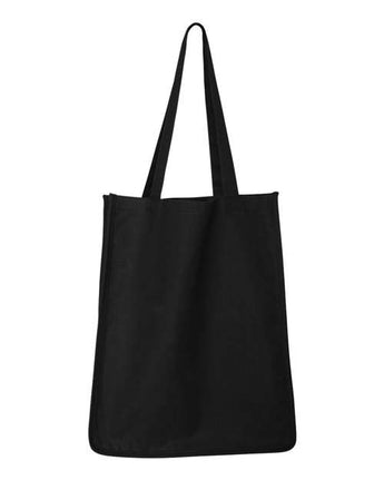 Pretreated Q-Tees Q125400 27L Jumbo Shopping Bag - Black - Back