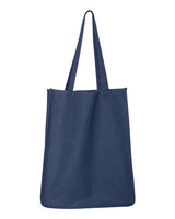 Pretreated Q-Tees Q125400 27L Jumbo Shopping Bag - Navy - Back
