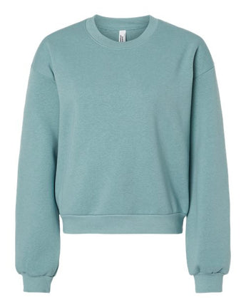 Pretreated American Apparel RF494 Women's ReFlex Fleece Crewneck Sweatshirt - Arctic