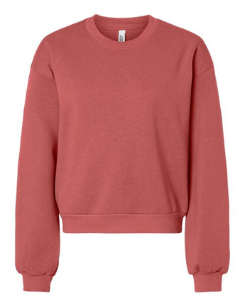 Pretreated American Apparel RF494 Women's ReFlex Fleece Crewneck Sweatshirt - Canyon
