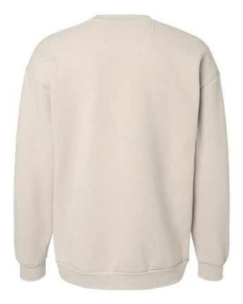 Pretreated American Apparel RF496 Unisex ReFlex Fleece Crewneck Sweatshirt - Bone - Back