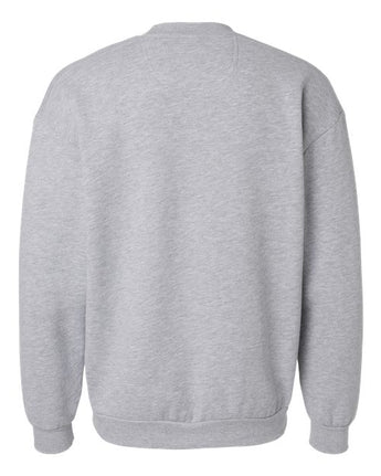 Pretreated American Apparel RF496 Unisex ReFlex Fleece Crewneck Sweatshirt - Heather Grey - Back