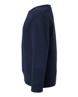 Pretreated Rabbit Skins 3317 Toddler Fleece Crewneck Sweatshirt - Navy - Side