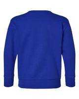 Pretreated Rabbit Skins 3317 Toddler Fleece Crewneck Sweatshirt - Royal - Back