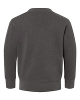 Pretreated Rabbit Skins 3317 Toddler Fleece Crewneck Sweatshirt - Charcoal - Back