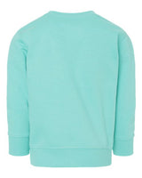Pretreated Rabbit Skins 3317 Toddler Fleece Crewneck Sweatshirt - Chill - Back