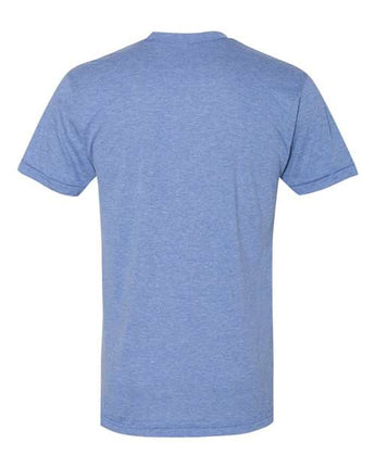 Pretreated American Apparel TR401 Unisex Triblend Track Tee - Athletic Blue - Back