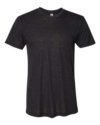 Pretreated American Apparel TR401 Unisex Triblend Track Tee - Tri-Black