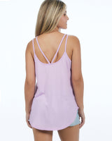 Pretreated U.S. Apparel YJY5082 Women's Strappy Tank - Violet - Back
