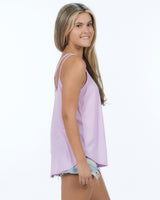 Pretreated U.S. Apparel YJY5082 Women's Strappy Tank - Violet - Side