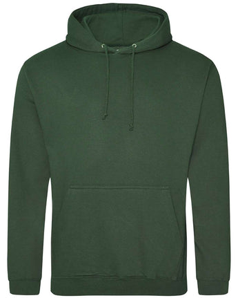 Pretreated AWDis JHA001 Unisex College Hooded Sweatshirt - Bottle Green