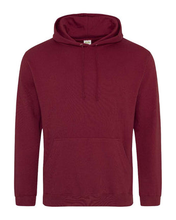 Pretreated AWDis JHA001 Unisex College Hooded Sweatshirt - Burgundy