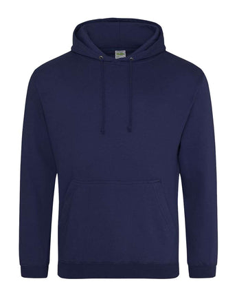 Pretreated AWDis JHA001 Unisex College Hooded Sweatshirt - Oxford Navy