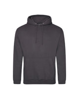 Pretreated AWDis JHA001 Unisex College Hooded Sweatshirt - Steel Grey