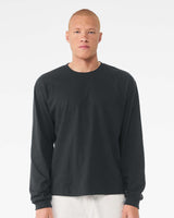 Pretreated BELLA+CANVAS 3511 6oz Heavyweight Long Sleeve Tee - Dark Grey
