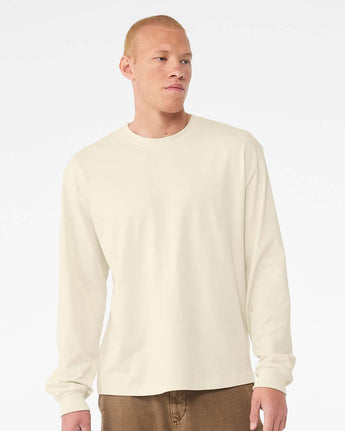 Pretreated BELLA+CANVAS 3511 6oz Heavyweight Long Sleeve Tee - Natural