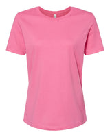 Pretreated BELLA+CANVAS 6400 Women's Relaxed Jersey Tee - Charity Pink