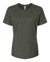 Pretreated BELLA+CANVAS 6400 Women's Relaxed Jersey Tee - Military Green