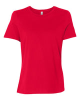 Pretreated BELLA+CANVAS 6400 Women's Relaxed Jersey Tee - Red