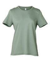Pretreated BELLA+CANVAS 6400 Women's Relaxed Jersey Tee - Sage