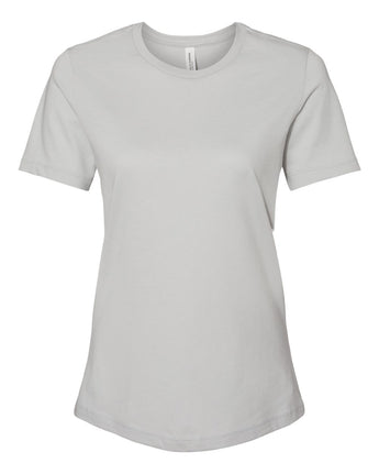 Pretreated BELLA+CANVAS 6400 Women's Relaxed Jersey Tee - Solid Athletic Grey