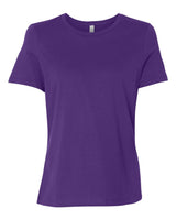Pretreated BELLA+CANVAS 6400 Women's Relaxed Jersey Tee - Team Purple