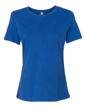 Pretreated BELLA+CANVAS 6400 Women's Relaxed Jersey Tee - True Royal