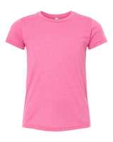 Pretreated BELLA+CANVAS 3413Y Youth Triblend Tee - Charity Pink Triblend