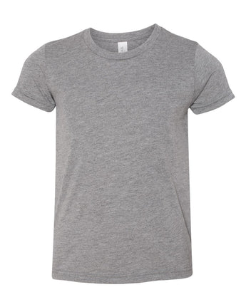 Pretreated BELLA+CANVAS 3413Y Youth Triblend Tee - Grey Triblend