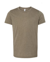 Pretreated BELLA+CANVAS 3413Y Youth Triblend Tee - Olive Triblend