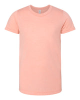 Pretreated BELLA+CANVAS 3413Y Youth Triblend Tee - Peach Triblend