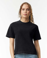 Pretreated Comfort Colors 3023CL Women's Heavyweight Boxy T-Shirt - Black