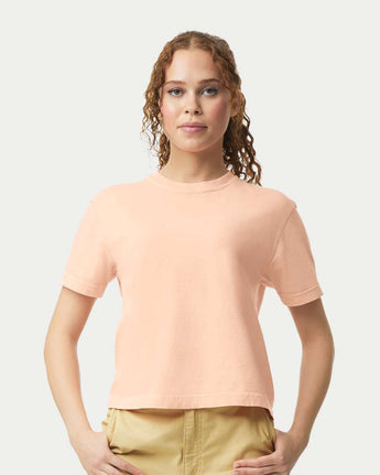 Pretreated Comfort Colors 3023CL Women's Heavyweight Boxy T-Shirt - Peachy