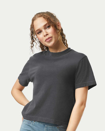 Pretreated Comfort Colors 3023CL Women's Heavyweight Boxy T-Shirt - Pepper