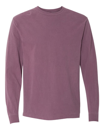 Pretreated Comfort Colors 6014 Garment-Dyed Heavyweight Long Sleeve T-Shirt - Berry