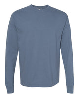 Pretreated Comfort Colors 6014 Garment-Dyed Heavyweight Long Sleeve T-Shirt - Blue Jean