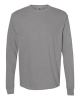 Pretreated Comfort Colors 6014 Garment-Dyed Heavyweight Long Sleeve T-Shirt - Grey