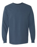 Pretreated Comfort Colors 6014 Garment-Dyed Heavyweight Long Sleeve T-Shirt - Midnight