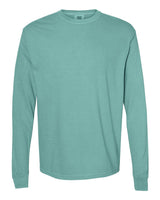 Pretreated Comfort Colors 6014 Garment-Dyed Heavyweight Long Sleeve T-Shirt - Seafoam