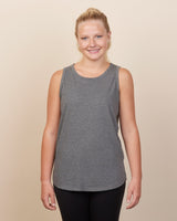 Pretreated Enza 00579 Ladies Essential Relaxed Tank - Dark Heather