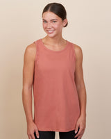 Pretreated Enza 00579 Ladies Essential Relaxed Tank - Dusty Rose