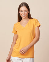Pretreated Enza 02379 Ladies Essential Relaxed V-Neck Tee - Mango Dream